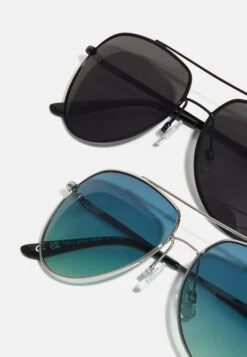 Pier One 2 Pack - Gafas De Sol - Black/Blue -Pier One 0536698a6dde466ab05cd7db74609b09