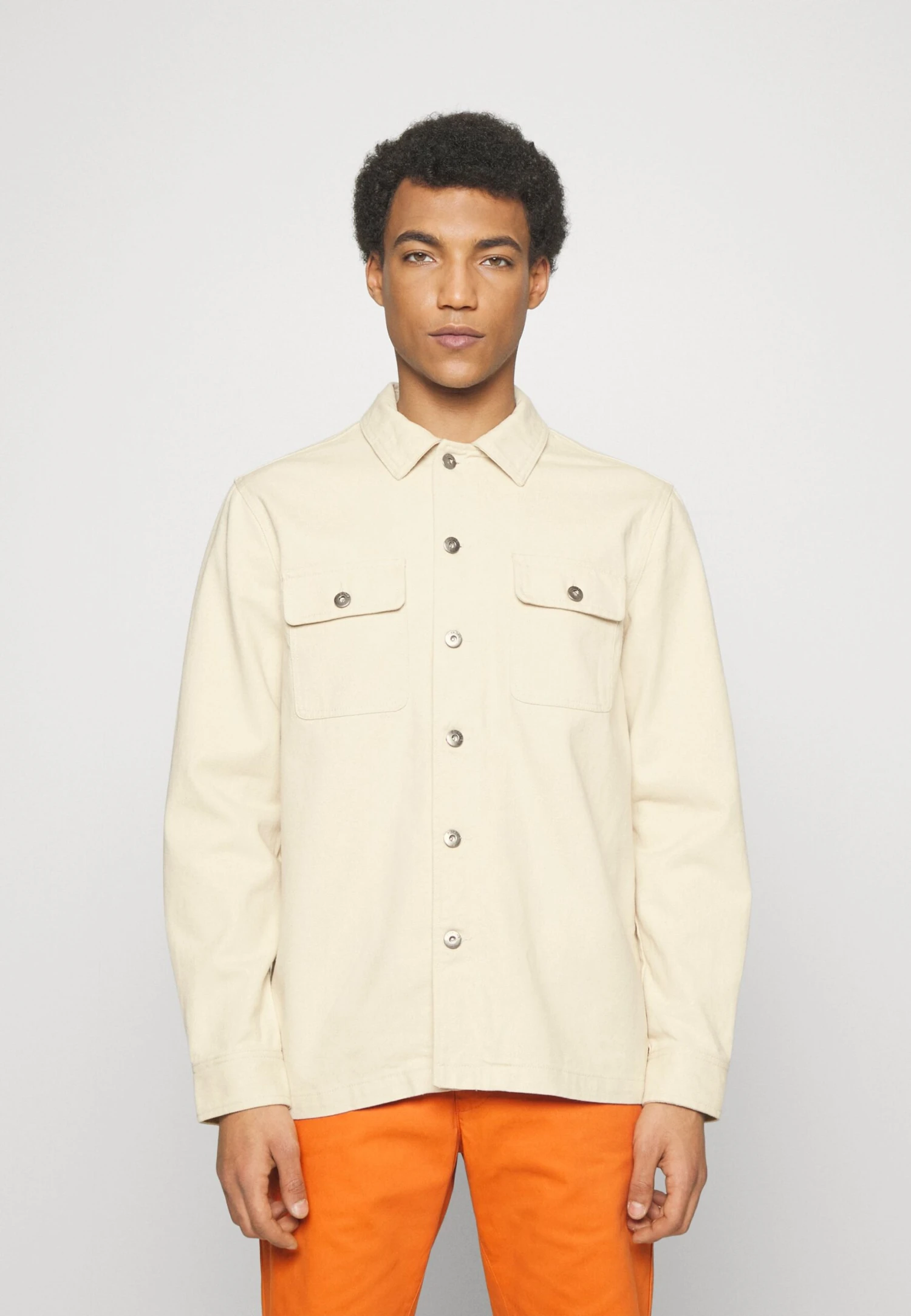 Pier One Undyed Twill- Chaqueta Vaquera - White 1 Pier One Undyed Twill- Chaqueta Vaquera - White