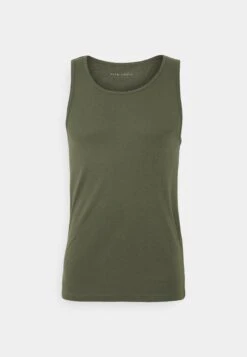 Pier One 3 Pack - Camiseta Interior - Black/Khaki/Mottled Dark Grey -Pier One 0f2fccc3500d43e89c1d03ced73ce834