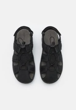 Pier One Leather - Sandalias De Senderismo - Black -Pier One 348ad4d4a3a548d0b683ff94cec7b0e3