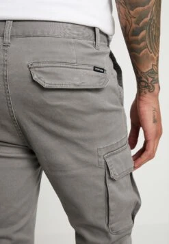 Pier One Cuffed Skinny Trouser- Pantalones Cargo - Grey -Pier One 435cf21acb894cf8af9bc2488e971496