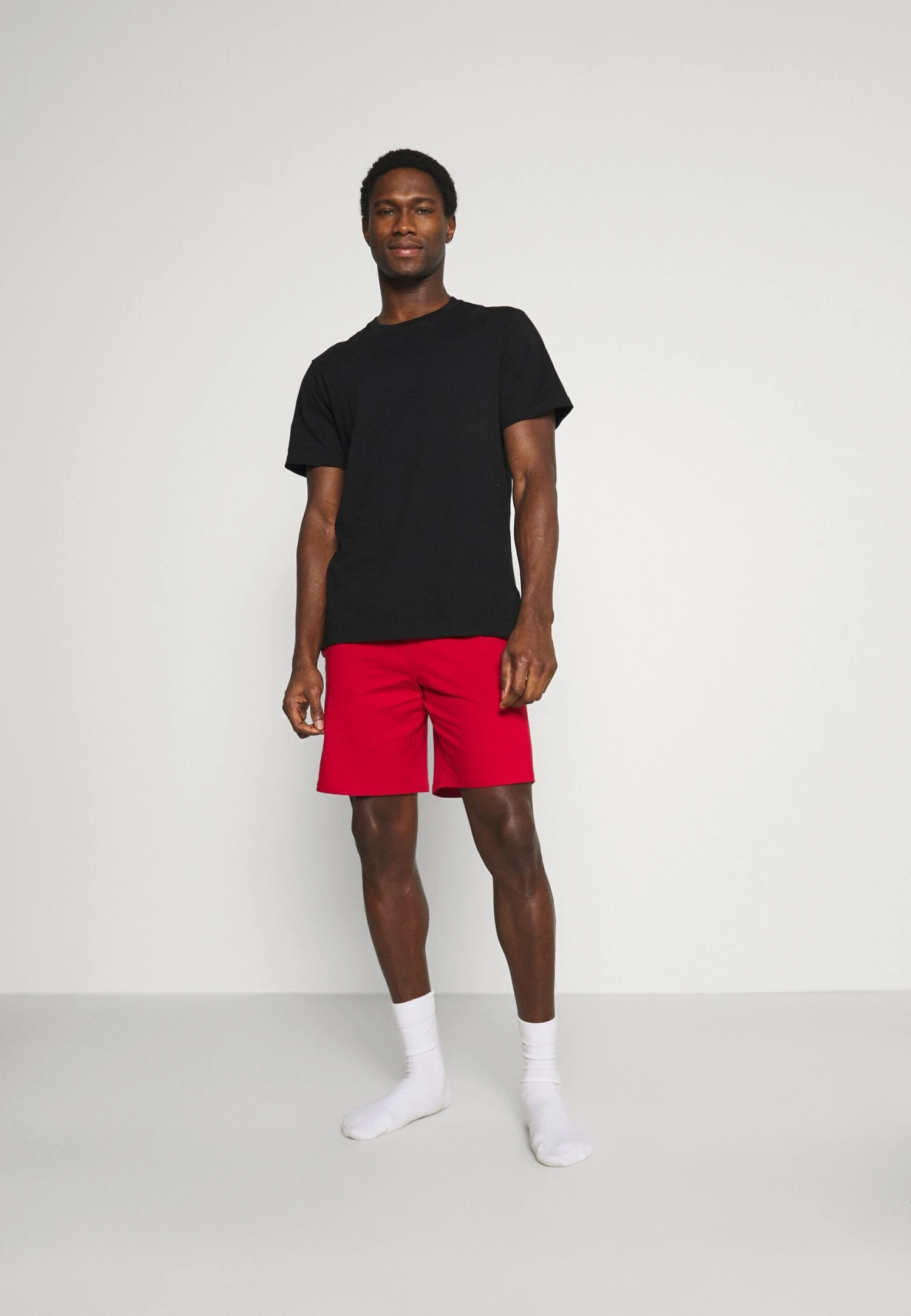 Pier One 3 Pack - Pantalón De Pijama - Black/Mottled Dark Grey/Red 1 Pier One 3 Pack - Pantalón De Pijama - Black/Mottled Dark Grey/Red