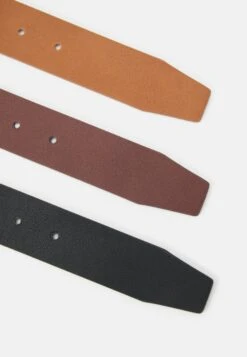 Pier One 3 Pack Unisex - Cinturón - Black/Brown/Cognac -Pier One 5093dbbd357b48f4906cc633ff9bf4ec
