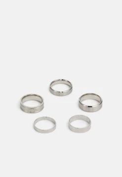 Pier One 5 Pack - Anillo - Silver-Coloured -Pier One 705adcca9d9241479ba9a4786e927f0f
