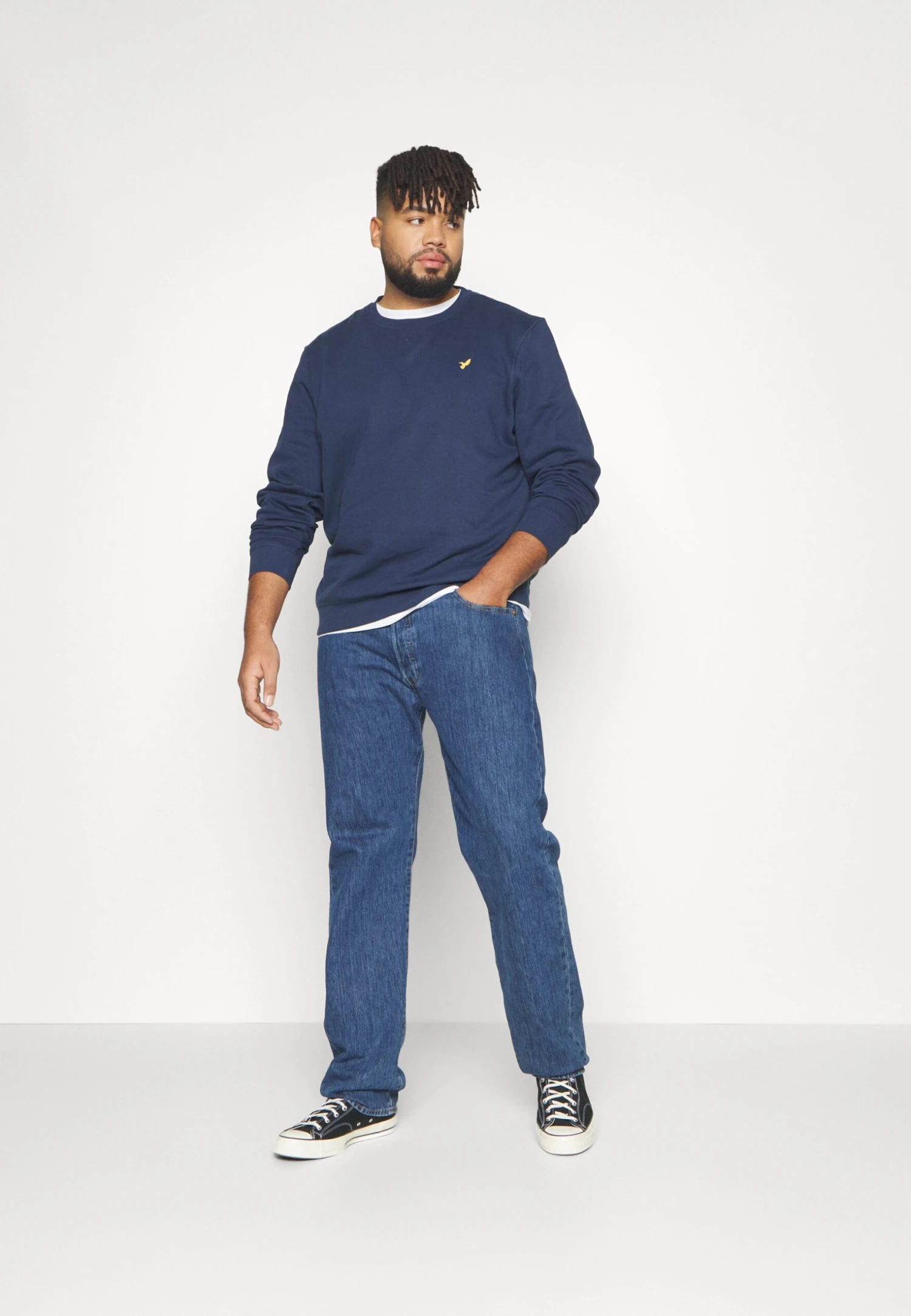 Pier One Plus Size 2 Pack - Sudadera - Dark Blue/Bordeaux 1 Pier One Plus Size 2 Pack - Sudadera - Dark Blue/Bordeaux