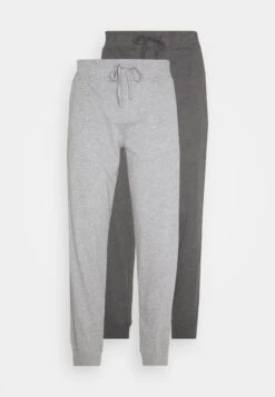 Pier One 2 Pack - Pantalón De Pijama - Mottled Dark Grey/Mottled Grey -Pier One 7438e3af94d84f41a7e5cef68ab55737
