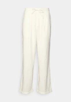 Pier One Drawcord Trousers Linen Blend - Pantalones - White -Pier One 82865836bb5b4fff94da44c3eaf1558d