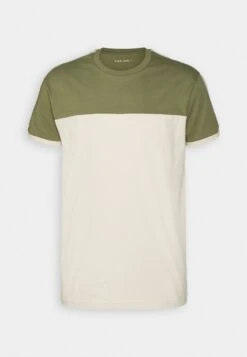 Pier One Camiseta Estampada - Khaki/Off-White -Pier One 829422407edf48bca90300a029920a9e