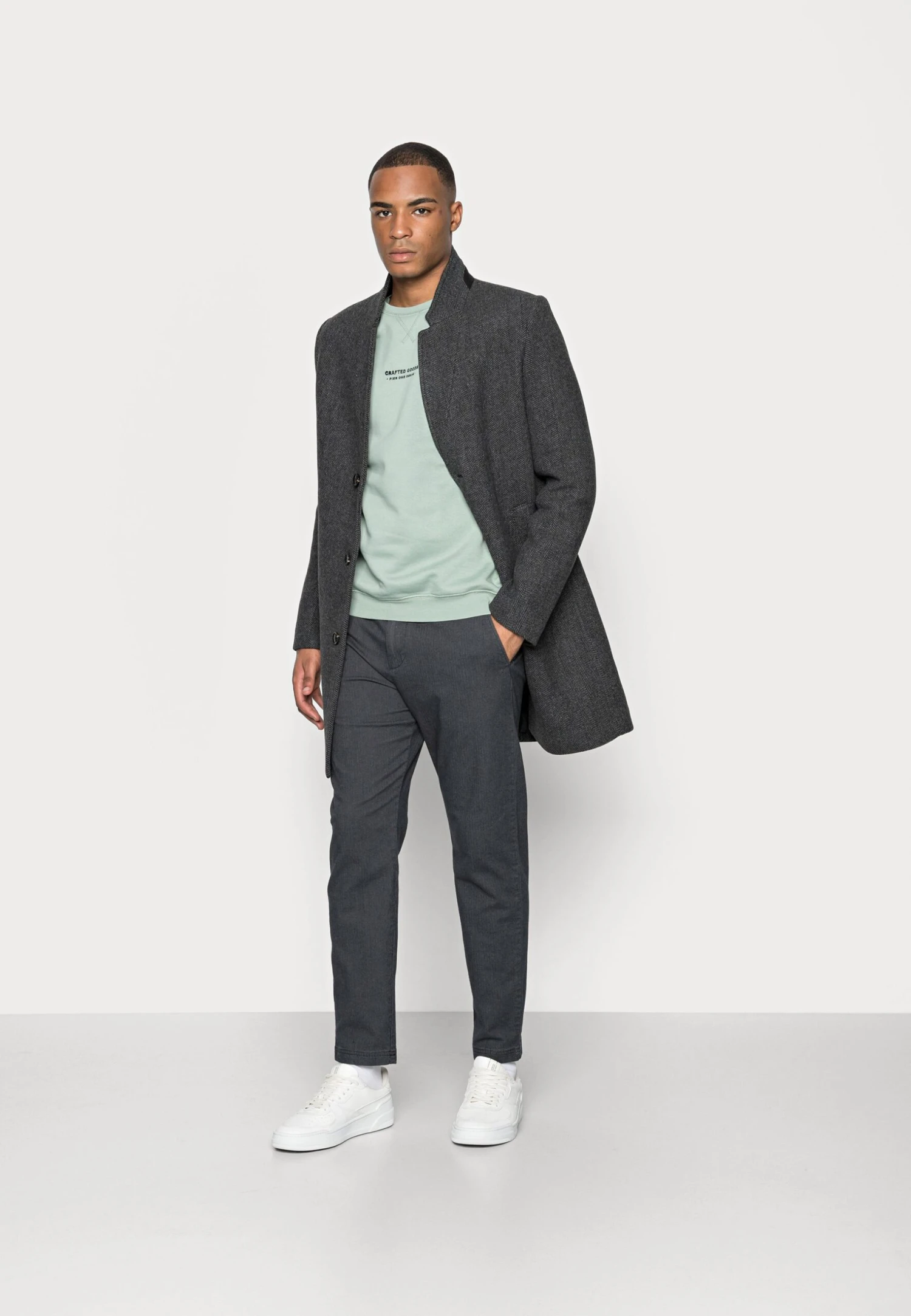 Pier One Crafted Goods Crew - Sudadera - Green 2 Pier One Crafted Goods Crew - Sudadera - Green - Imagen 2