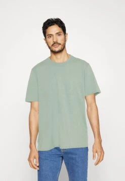 Pier One 5 Pack - Camiseta Básica - Mint/Off-White/Khaki -Pier One 8476397dfdd94a21a5e235dbe9473d7d