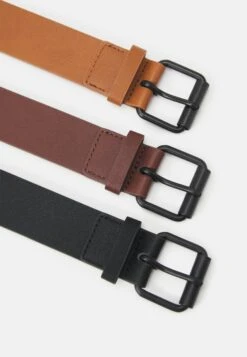Pier One 3 Pack Unisex - Cinturón - Black/Brown/Cognac -Pier One 870d4291f19e45b380af5d011157a39e