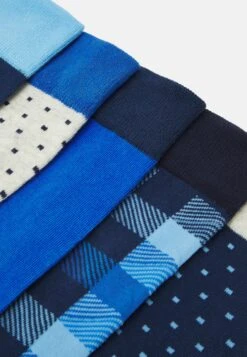 Pier One 5 Pack - Calcetines - White/Blue/Dark Blue -Pier One 881b4efc076246489ec632a6d3f5039d