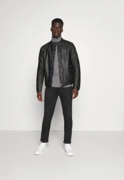 Pier One Muscle Fit Turtle - Jersey De Punto - Mottled Grey -Pier One 980d461669e946608dd2b414b76c7106