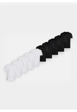 Pier One 10 Pack - Camiseta Básica - White/Black -Pier One a47858ffbc3a4fd8908751110de7e4fb