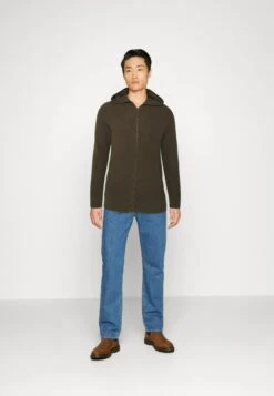 Pier One Chaqueta De Punto - Olive -Pier One b2cbbc2a4d6b41ef982b6f8e709d4b17