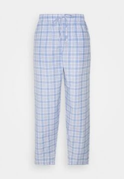 Pier One Pantalón De Pijama - Light Blue/White