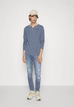 Pier One Vaqueros Pitillo - Dark Blue Denim -Pier One b9bdef4c1659434bb8904392b47b7d20