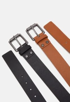 Pier One 2 Pack Unisex - Cinturón - Black/Cognac -Pier One c1fbee6c74fe45f6897091161f5d166d