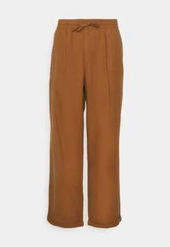 Pier One Drawcord Trousers Linen Blend - Pantalones - Brown -Pier One c4ae8584f74e4db6851401113131d1a0
