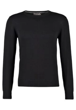 Pier One Basic Crewneck - Jersey De Punto - Black -Pier One c5ca2388fe5d4d33a54abb4077ab8816