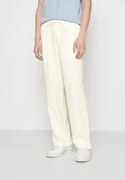 Pier One Drawcord Trousers Linen Blend - Pantalones - White